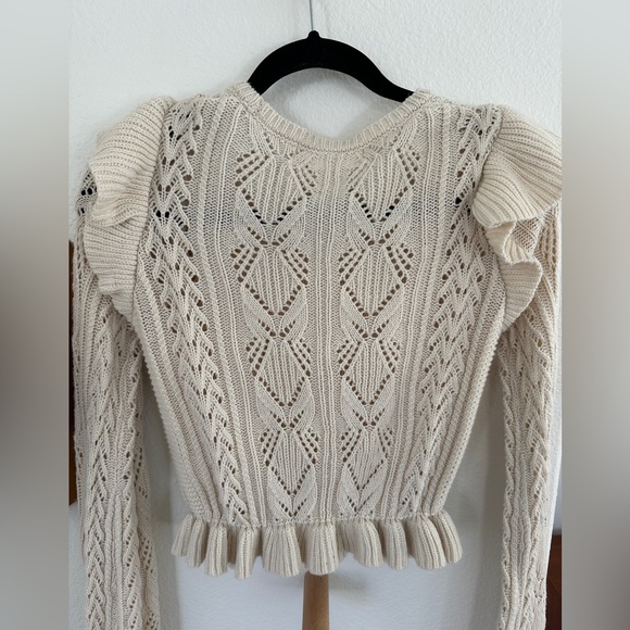 Saltwater Luxe flutter sleeve sweater - Picture 5 of 5